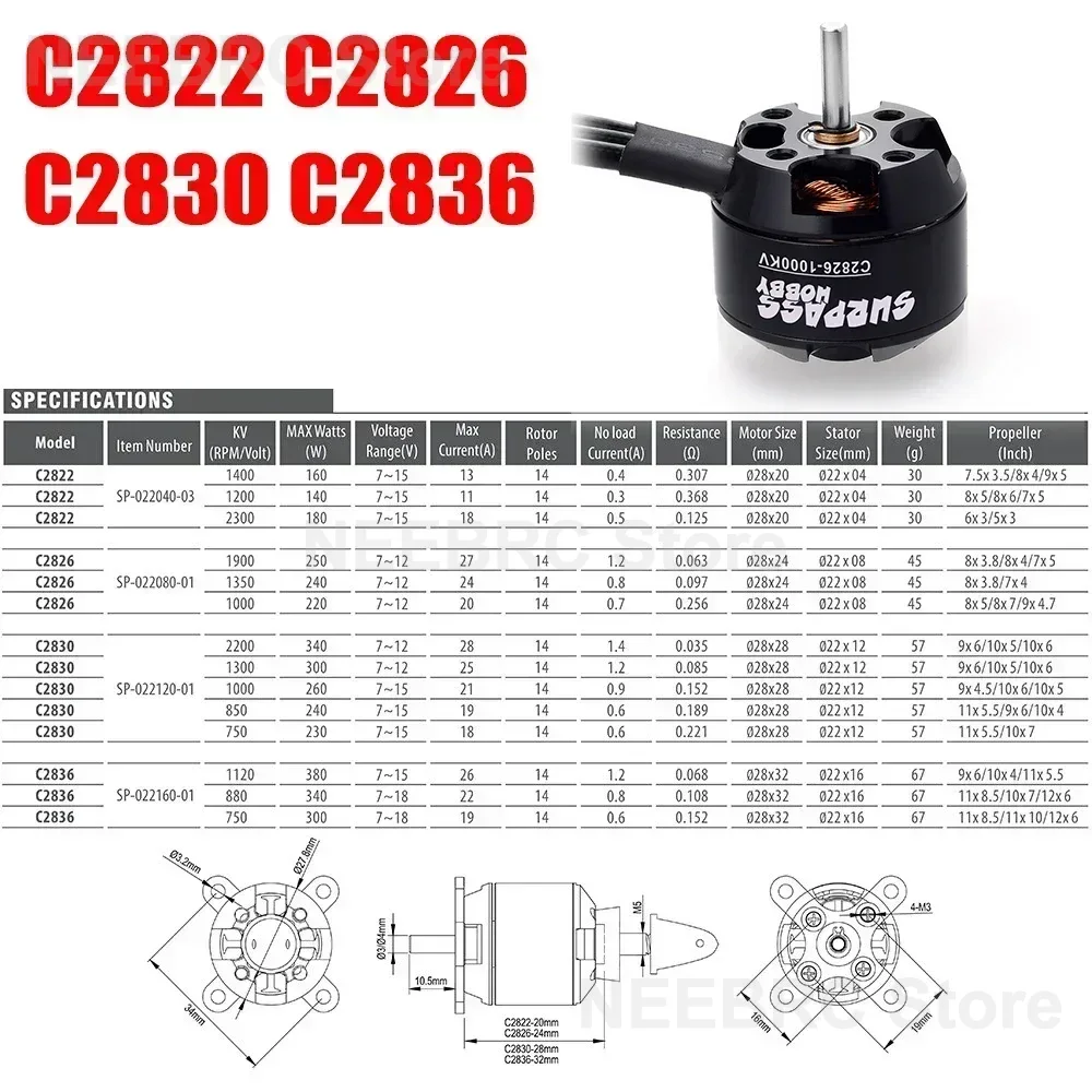 SURPASS HOBBY Motor sin escobi - Brushless Motor Thrust Test Stand reseña y precio